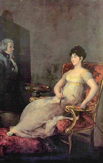 Francisco de Goya Portrat der Marquesa von Villafranca Sweden oil painting art